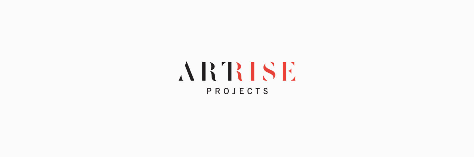 Artrise Projects logotype in black and red