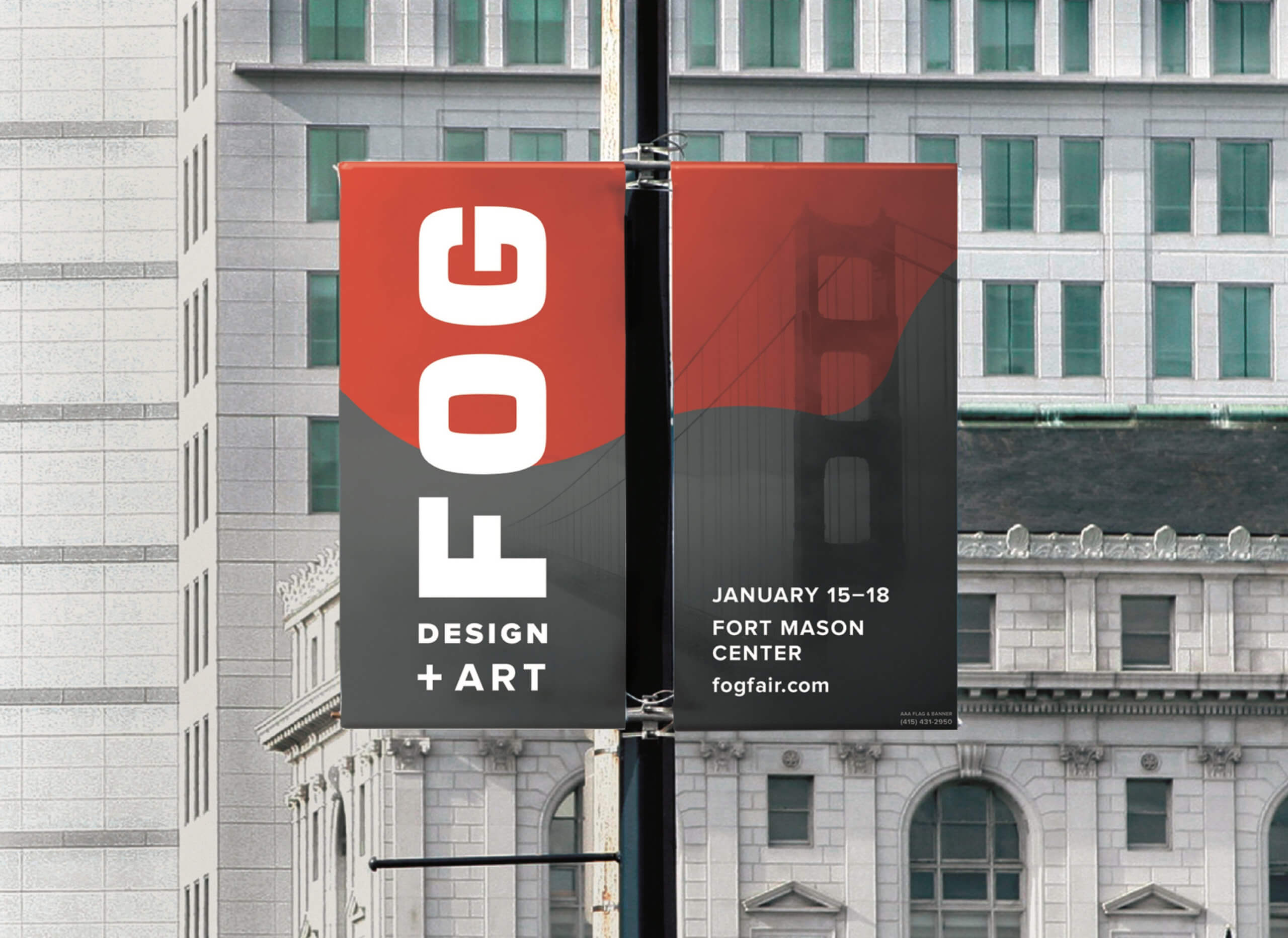 Fog Art Design Fair street banner